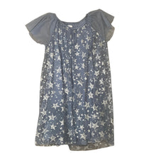 Load image into Gallery viewer, Epic Threads Girls Large Blue Glitter Star Tulle Dress Flutter Sleeve Party L