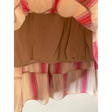 Load image into Gallery viewer, Old Navy Skirt Womens Medium Pink Stripe Tiered Cotton Boho Peasant Midi