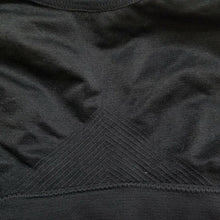 Load image into Gallery viewer, XOXO Sport Bra Womens Large Black Stretch Pullover Mesh Back Round Neck Active