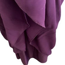 Load image into Gallery viewer, Azazie Halter Dress 4 Purple Nina Grape Gown Formal Aline Pleated Chiffon