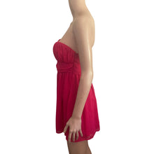 Load image into Gallery viewer, Y2K Twenty One Mini Dress Womens Small Pink Strapless Chiffon Empire Waist Party