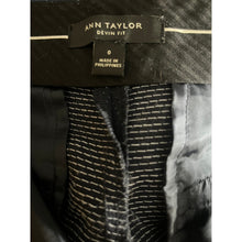 Load image into Gallery viewer, Ann Taylor Pants Womens 0 Devin Fit Navy Pin Dot Wool Blend Career Trousers