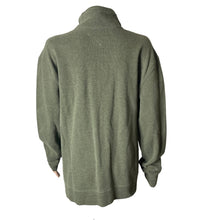 Load image into Gallery viewer, Tommy Hilfiger Sweatshirt Mens Large Olive Green Zip Neck