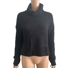 Load image into Gallery viewer, Bobeau Sweater Womens XS Black Turtleneck Popcorn Knit