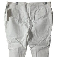 Load image into Gallery viewer, 1901 Pants Womens Size 14 White Pull On Slim Straight Leg Side Slit Stretch