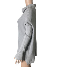 Load image into Gallery viewer, Devotion By Cyrus Turtleneck Sweater Womens Small Gray Ribbed New