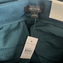 Load image into Gallery viewer, Ann Taylor High Rise Belted Trouser Pants Womens 0 Teal Blue Wide Leg Work Career