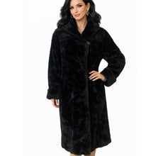 Load image into Gallery viewer, Vintage Monterey Fashions Black Faux Fur Long Coat Womens XL- 2XL Made in USA Glam