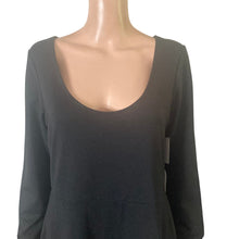 Load image into Gallery viewer, Leith Nordstrom Maxi Dress Womens XL Black Long Sleeve Scoop Neck New
