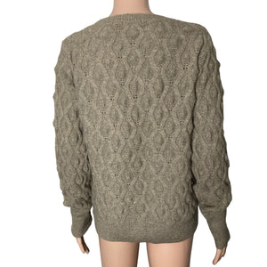 Sweet Romeo Sweater Womens Medium Hela Brown Gray Taupe