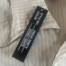 Load image into Gallery viewer, Like an Angel Jacket Womens Size 1X Beige White Stripped Linen Blend New