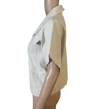 Load image into Gallery viewer, Like an Angel Jacket Womens Size 1X Beige White Stripped Linen Blend New