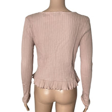 Load image into Gallery viewer, Topshop Tie Front Top Womens Size 10 Pale Pink