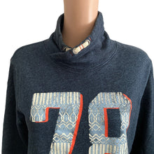 Load image into Gallery viewer, LOGG H&amp;M Sweatshirt Size Large Lettermen Blue 78 Pullover