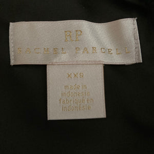 RP Rachel Parcell Blouse Womens XXS Long Puff Sleeve Black Jacquard