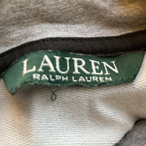 Lauren Ralph Lauren Sweat Jacket Womens Size Small Gray Black Full Zip