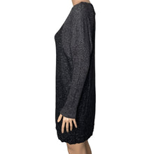 Load image into Gallery viewer, Bobeau Sweater Dress Womens Medium Black Marbled Stretch New