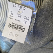 Load image into Gallery viewer, J Crew Mercantile Blazer Womens 8 Wool Gray 2 Button New