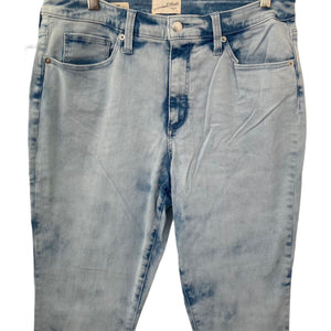 Universal Threads Jeans Womens 14/32R Blue High Rise Curvy Skinny Light Acid Wash