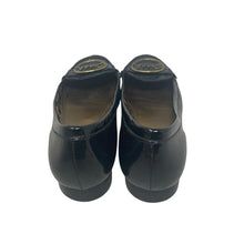 Load image into Gallery viewer, Coach Corina Flats Womens 8.5 Spellout Black Patent Leather Slip On
