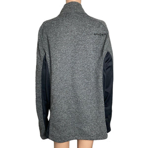 Spyder Sweater Jacket Mens XL Gait Half Zip Black Gray New