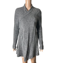 Load image into Gallery viewer, Ruby Moon Draped Sweater Womens XL Wool Blend Chunky Knit Gray Open Front