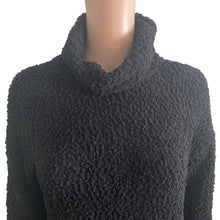 Load image into Gallery viewer, Bobeau Sweater Womens XS Black Turtleneck Popcorn Knit