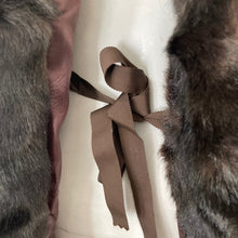 Load image into Gallery viewer, Vintage Fur Coat Womens Medium Rabbit Silver Split End Limited