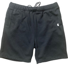 Load image into Gallery viewer, Carhartt Sweat Shorts Mens XL Black Relaxed Fit Fleece Drawstring Zip Pocket