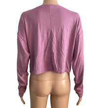 Load image into Gallery viewer, ABOUND Crop Top Womens XS Purple Rib Knit Stretch