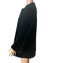 Load image into Gallery viewer, Vintage Sasson Borgazia Faux Fur Coat Womens Medium Black Mob Wife