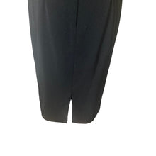 Load image into Gallery viewer, Carmen Marc Valvo Infusion Womens 4 Black Sheath Dress Flutter Sleeve Career