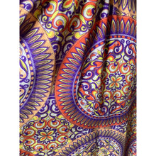 Load image into Gallery viewer, Route 66 Womens S 4-6 Paisley Handkerchief Hem Dress Purple Orange Boho Midi