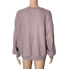 Load image into Gallery viewer, PST Sweater Thermal Womens XL Lilac Purple Waffle Knit NEW