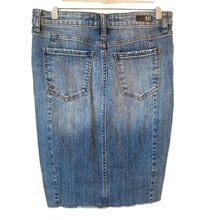 Load image into Gallery viewer, KUT From The Kloth Denim Skirt Womens 6 Blue Raw Hem Stretch Jean Mini