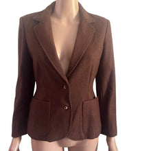 Load image into Gallery viewer, Vintage Pendleton Wool Blazer Womens 36 Small Brown USA Made Tailored