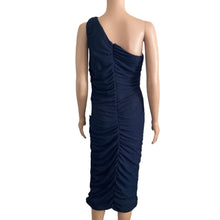 Load image into Gallery viewer, Love X Design Dress Womens XL One Shoulder Navy Blue Body Con