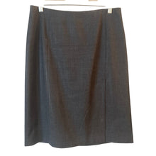 Load image into Gallery viewer, J Crew Super 100s Wool Pencil Skirt Womens 8 Charcoal Black Career Office Lined