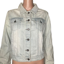 Load image into Gallery viewer, JC Penney Denim Jacket Womens Large Lightwash Trucker Style