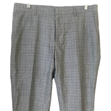 Load image into Gallery viewer, Topman Mens 32R Gray Wool Blend Slim Dress Pants Flat Front Suit Trousers