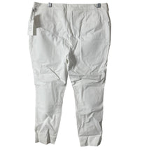 Load image into Gallery viewer, 1901 Pants Womens Size 14 White Pull On Slim Straight Leg Side Slit Stretch