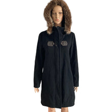 Load image into Gallery viewer, Pendleton St. Marie Wool Coat Womens Size Medium Fur Hood Trim
