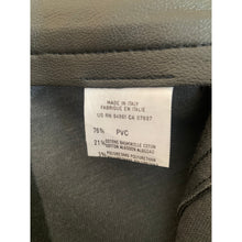 Load image into Gallery viewer, United Colors Of Benetton PVC Skirt Womens 42 Black Button Front Made In Italy