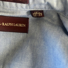 Load image into Gallery viewer, VTG Chaps Ralph Lauren Men’s Button Down Shirt Blue Oxford Long Sleeve Size 15.5 32/33 Classic Fit