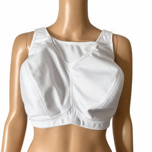 Load image into Gallery viewer, Glamorise Sports Bra Womens 38H White No Bounce Camisole Wirefree 1066