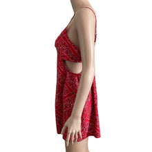 Load image into Gallery viewer, Altar'd State Romper Womens Large Red Strappy Sleeve Lightweight