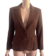 Load image into Gallery viewer, Vintage Pendleton Wool Blazer Womens 36 Small Brown USA Made Tailored