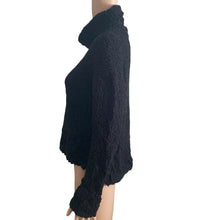 Load image into Gallery viewer, Bobeau Sweater Womens XS Black Turtleneck Popcorn Knit
