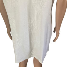 Load image into Gallery viewer, Mystic Sun Dress Swim Cover Up Womens Large White Full Zip Sea Shells