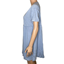Load image into Gallery viewer, Wild Fable Dress Womens Small Blue Babydoll Mini Short Sleeve Empire Waist New